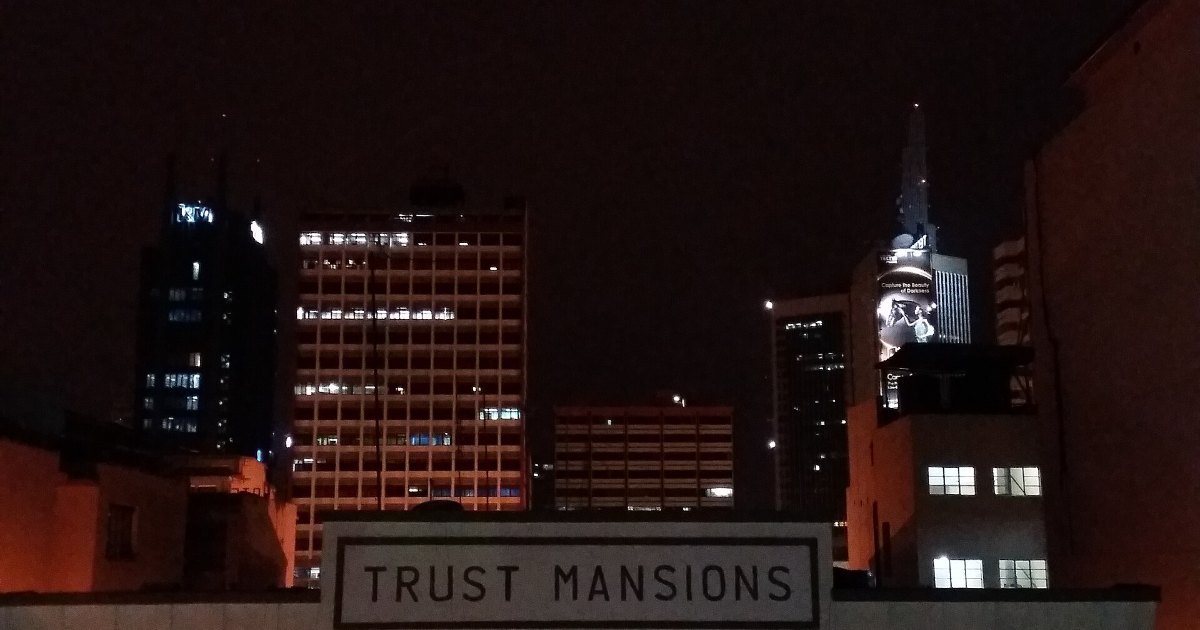 Nairobi skyline at night