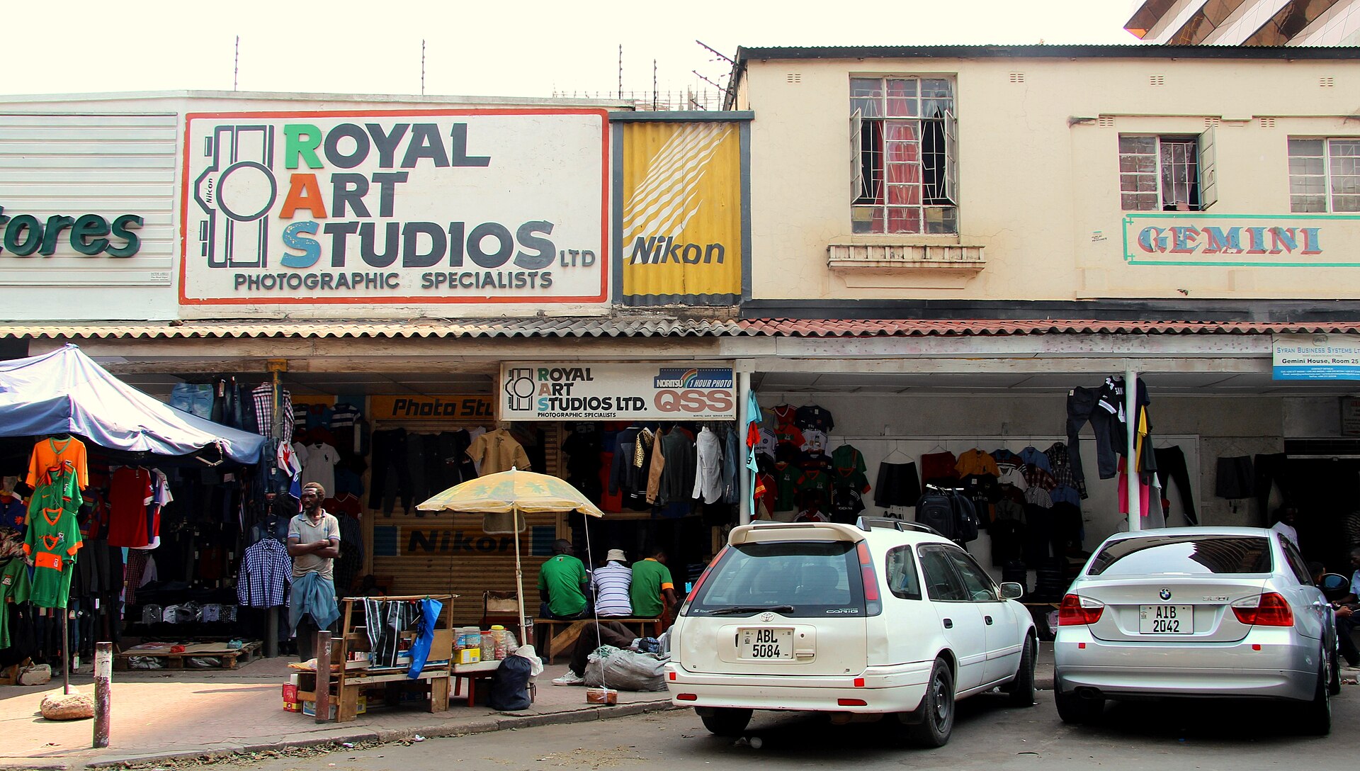 Cairo Road in central Lusaka, Zambia