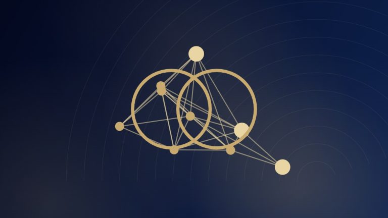 Abstract illustration: connected nodes