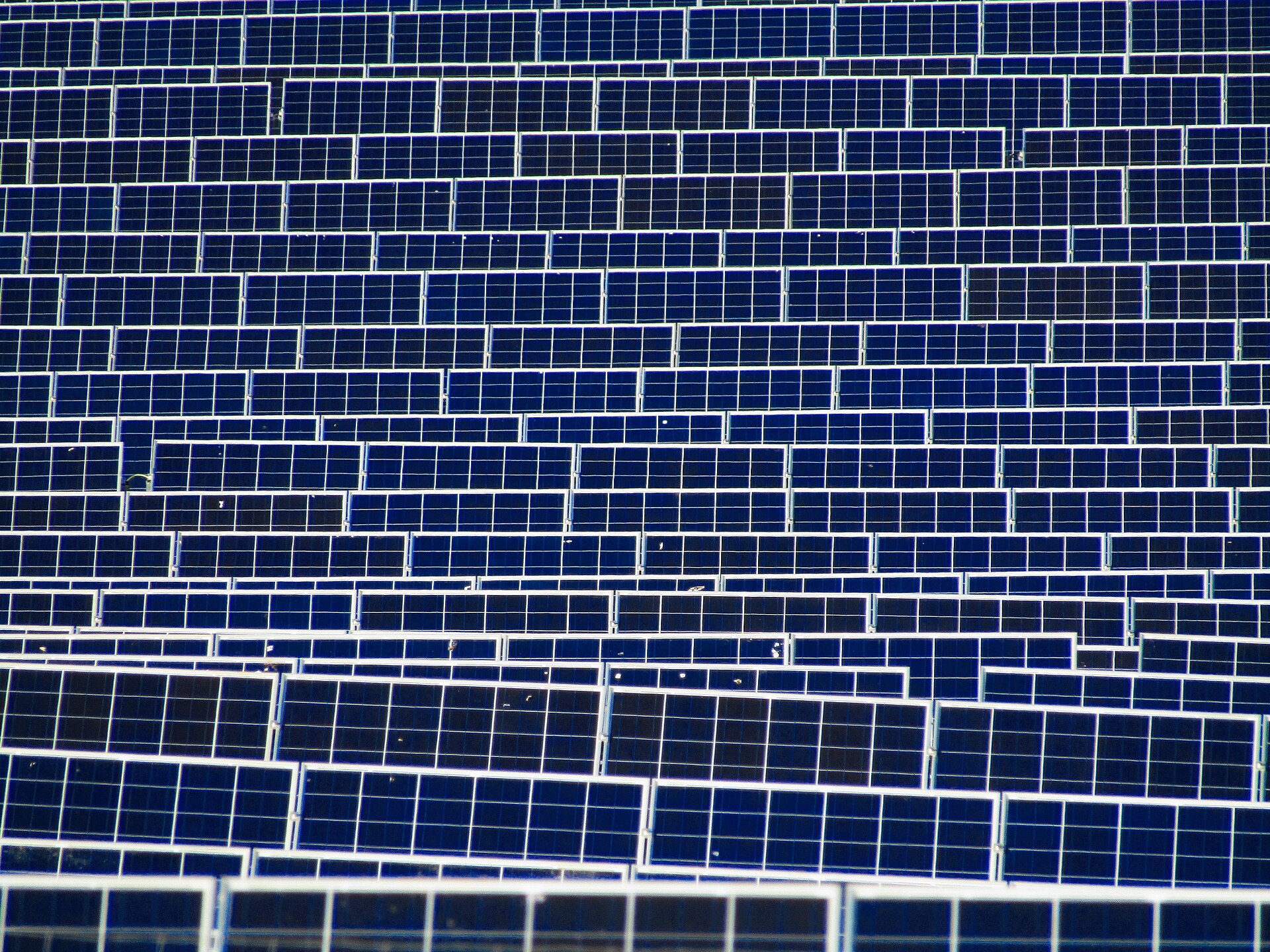 Field of Solar Panels near Ogwell